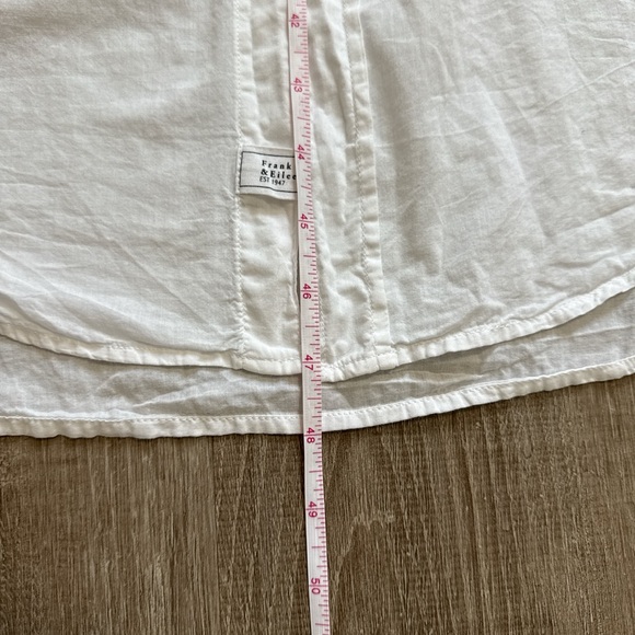 Frank And Eileen 100% Organic Cotton Rory White Maxi Shirt Dress Size XS - Picture 12 of 13